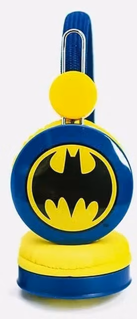 Batman Caped Crusader Blue Kids Core Headphones with 3.5 mm Jack