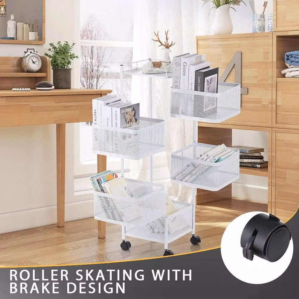 SPETLEK Mobile Tiered Vegetable Shelf Rack in White – 1