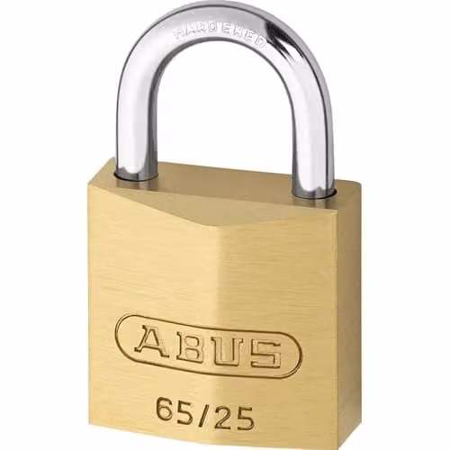ABUS 65/25mm Brass Padlock in Gold