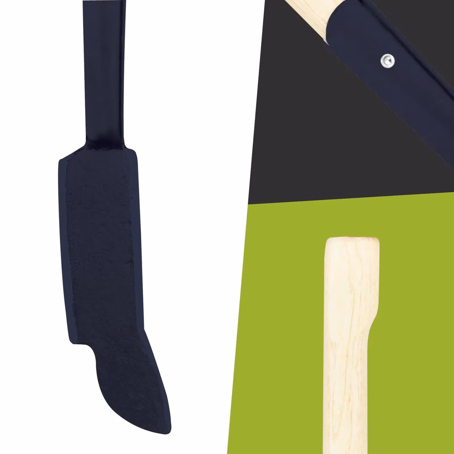Pegdev Ring and Bolt Double Edge Weeding Tool with Hickory Shaft Handle in Light Oak – 2
