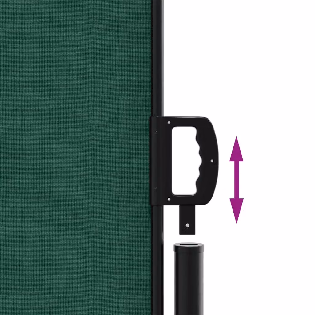 Berkfield Home Retractable Wall-Mounted Side Awning in Dark Green, W/D/H: 600 x 120 x 120 cm – 3
