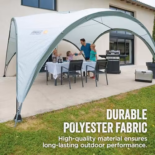 Coleman Event Shelter M Gazebo in White with UPF 50+ Sun Protection, W: 305 cm, D: 305 cm, H: 218 cm – 3