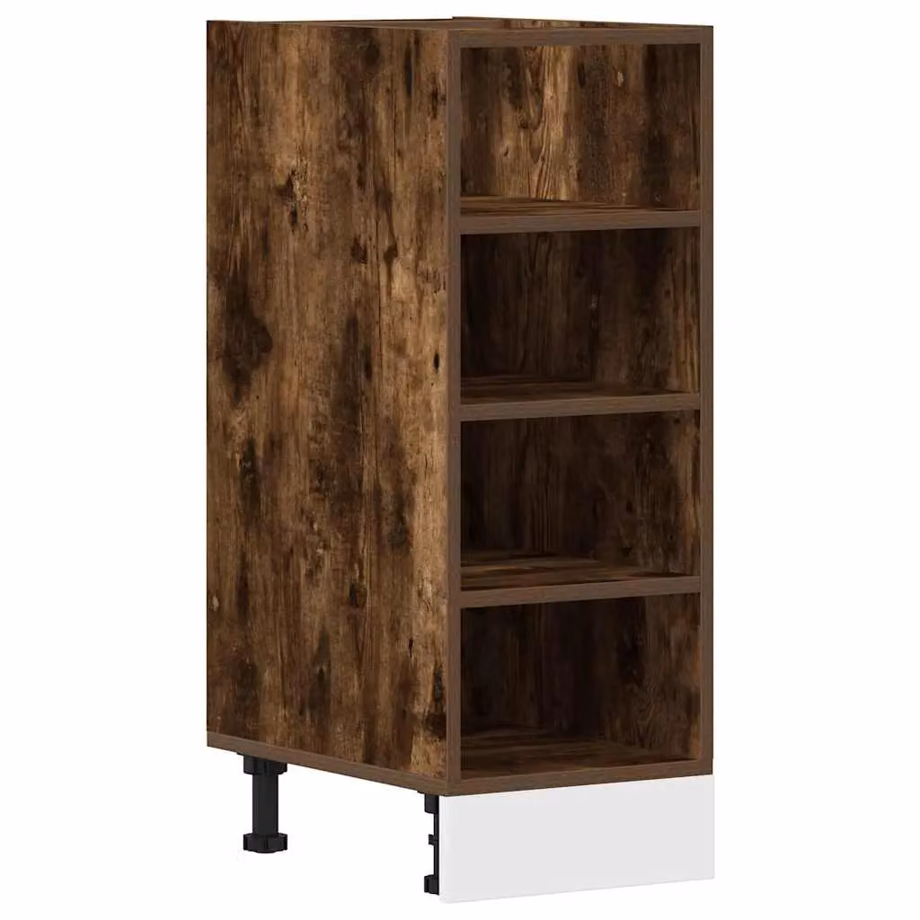 Berkfield Home Smoked Oak Kitchen Base Unit in Brown, W/D/H: 30.0 x 44.5 x 81.5 cm – 2
