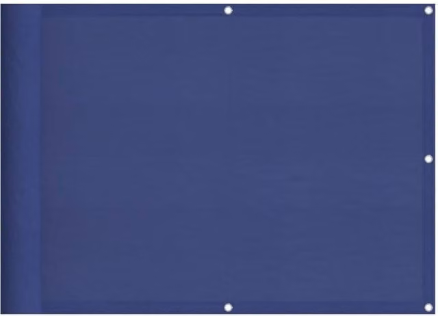Berkfield Home Blue Balcony Screen, 100% Polyester Oxford, W: 75 cm, H: 700 cm