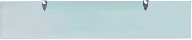 Berkfield Home Modern Floating Glass Wall Mounted Shelf, Clear, W: 100 cm, D: 20 cm
