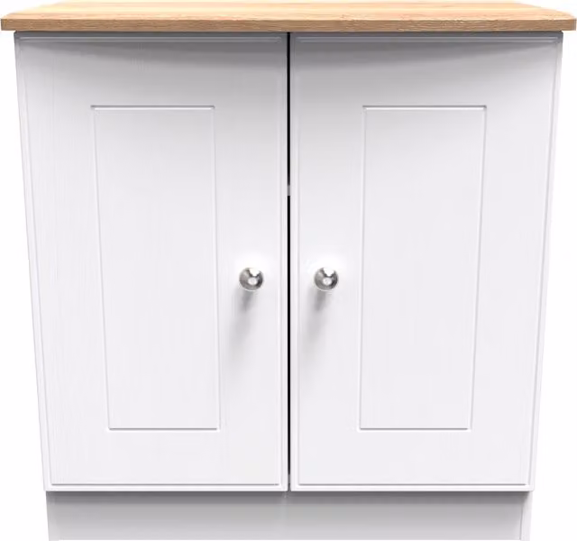 Victoria 2 Door Unit in White Ash and Riviera Oak