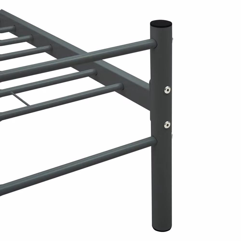 Berkfield Home Classic Metal Bed Frame, Grey, W: 90 cm, L: 200 cm – 2
