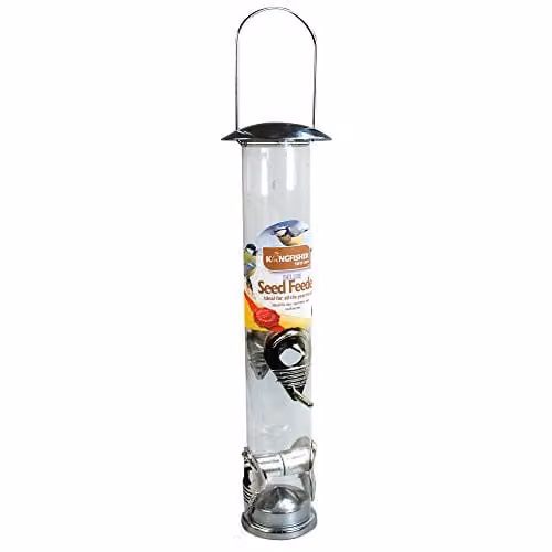 Bonnington Plastics Large Deluxe Seed Feeder, Transparent