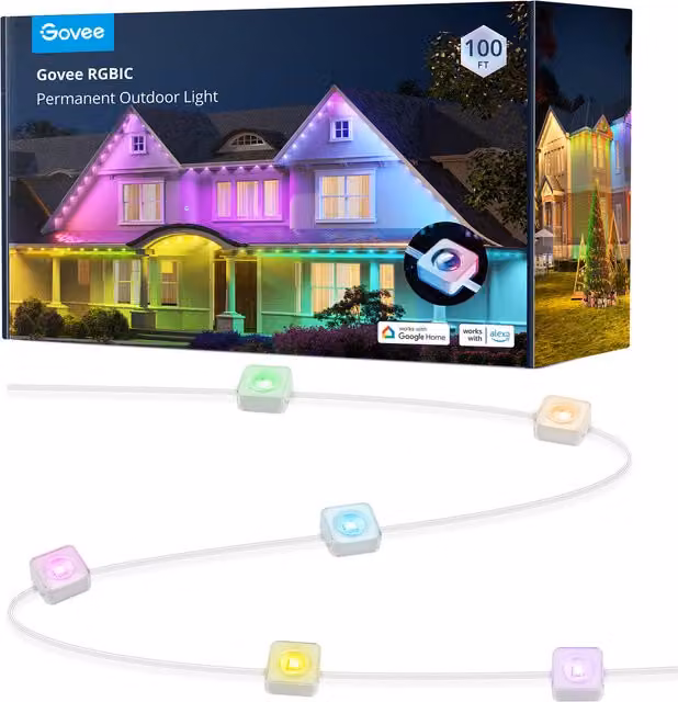 Govee RGBIC LED Outdoor Lights in White and Multicolour