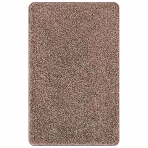 vidaXL Anti-slip Brown Cotton Bath Mat, W: 60 cm, D: 90 cm