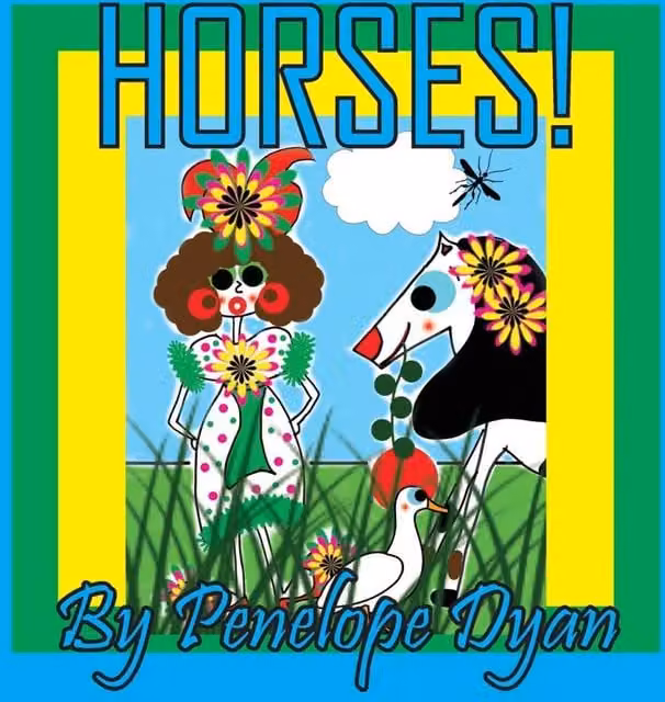 Penelope Dyan Horses Paperback Book in Multicolour