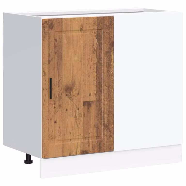 Berkfield Home Porto Old Wood Kitchen Base Cabinet in Brown