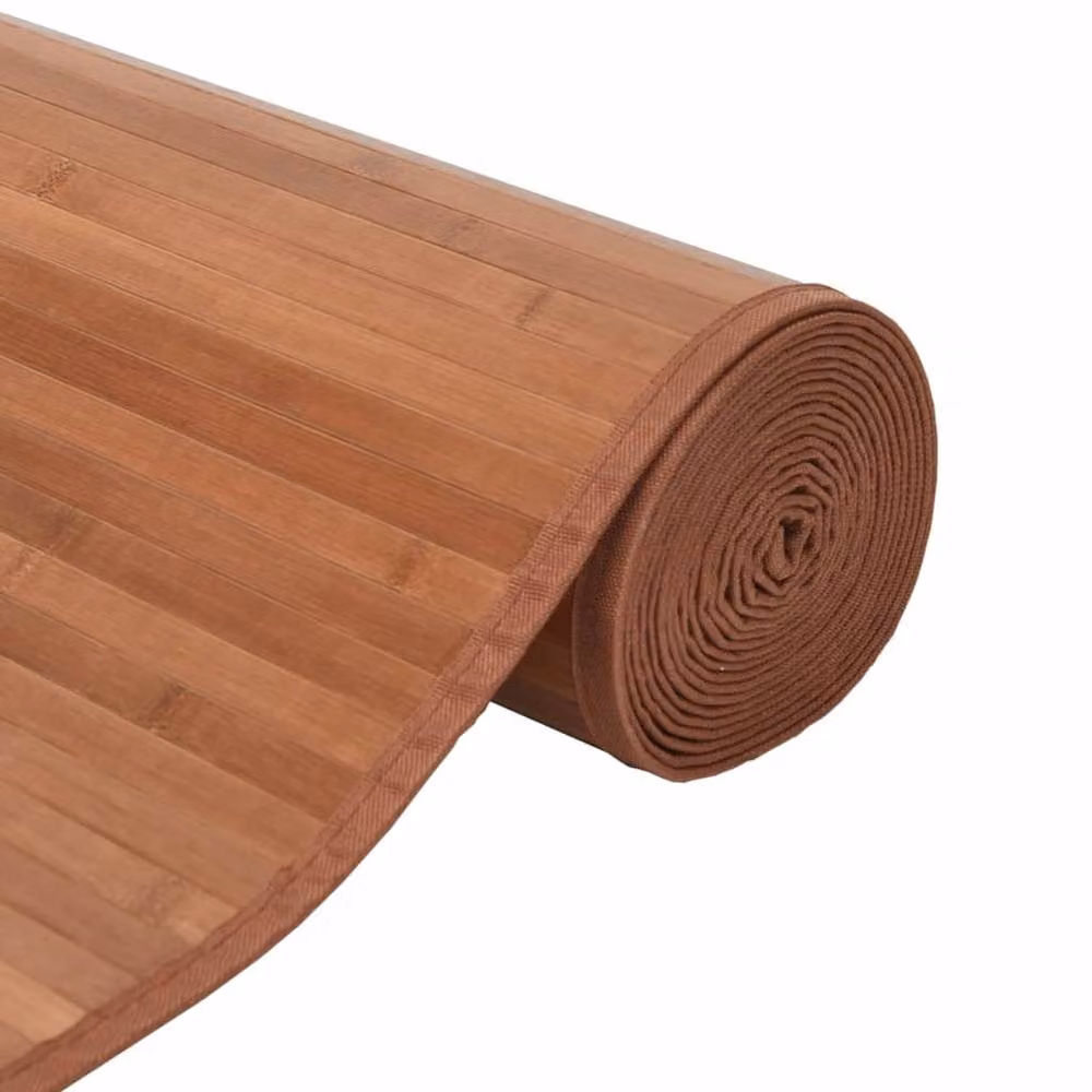 Berkfield Home Rectangular Bamboo and Polypropylene Rug in Brown, W: 60 cm, L: 400 cm – 3
