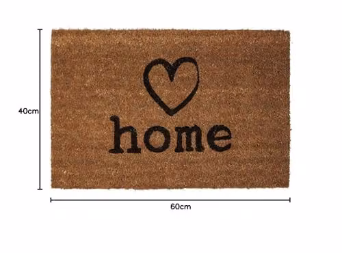 Orsina Charm Round Coir Doormat in Brown and Black, Diameter: 100 cm – 2