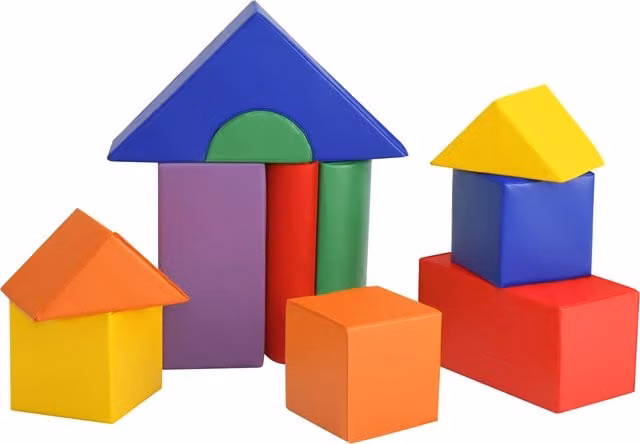 Costway 11-Piece Multicolour Foam Block Stacking Play Set