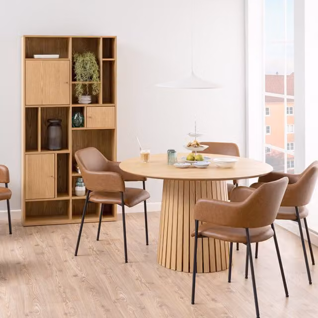 Furniture To Go Christo Round Oiled Oak Dining Table