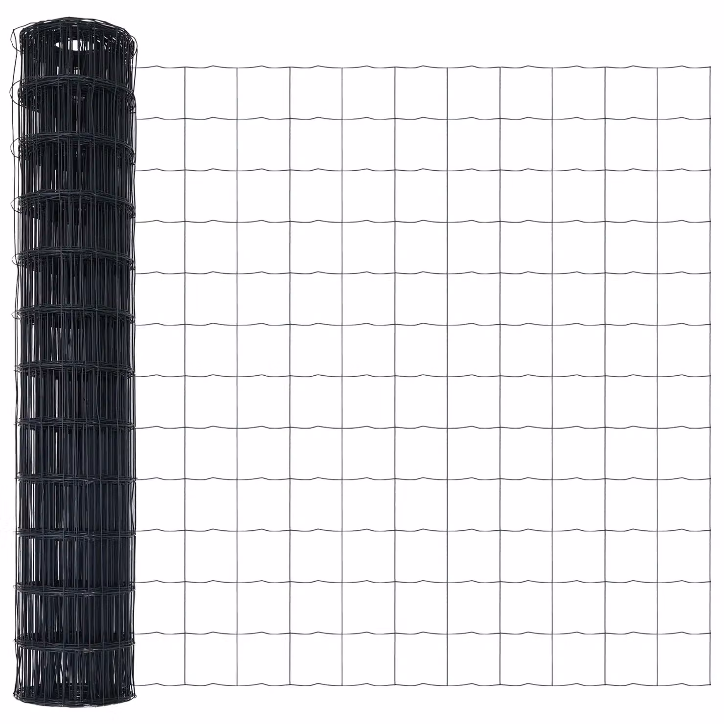Berkfield Home Euro Fence Grey PVC-Coated Steel Rectangular Fencing, H: 140 cm x W: 1000 cm – 3