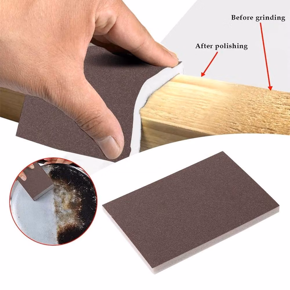 FLAVORA 25-Piece Brown Foam Sanding Block Set for Wet and Dry Wood and Metal Use, W: 52 cm – 2