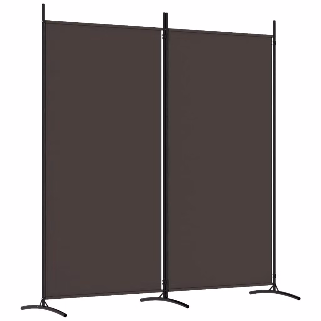 Berkfield Home 2-Panel Room Divider in Brown, W/H: 180 x 175 cm – 2