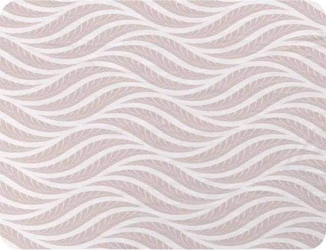 Benjamin Tate Design Geometric Pattern With Leaves Fleece Blanket in Pink and Beige, W/D/H: 120 x 150 cm – 2