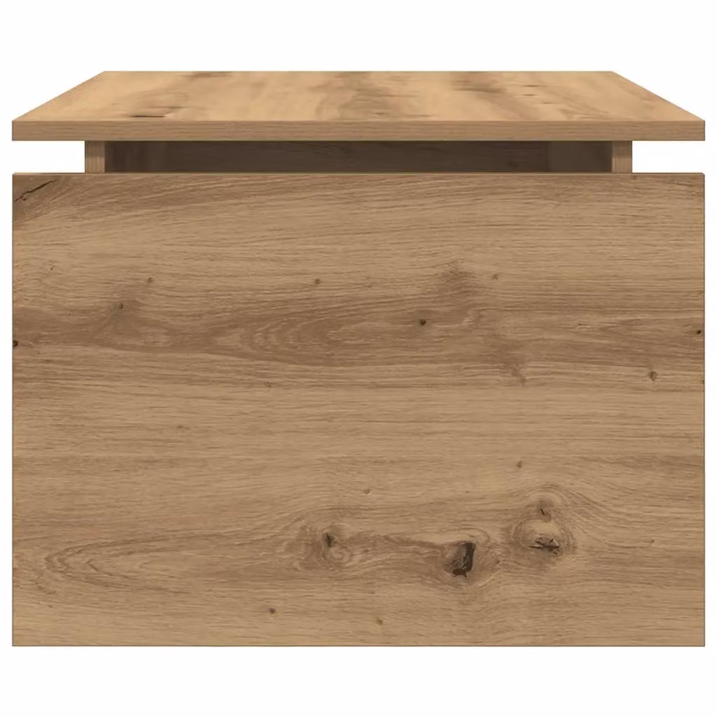 Berkfield Home Artisan Oak Coffee Table in Brown, W: 68 cm, D: 50 cm, H: 38 cm – 3