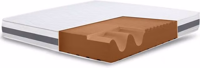 The White Stone Antibacterial Gel Mattress in White, H 25 cm x W 150 cm x D 220 cm – 1
