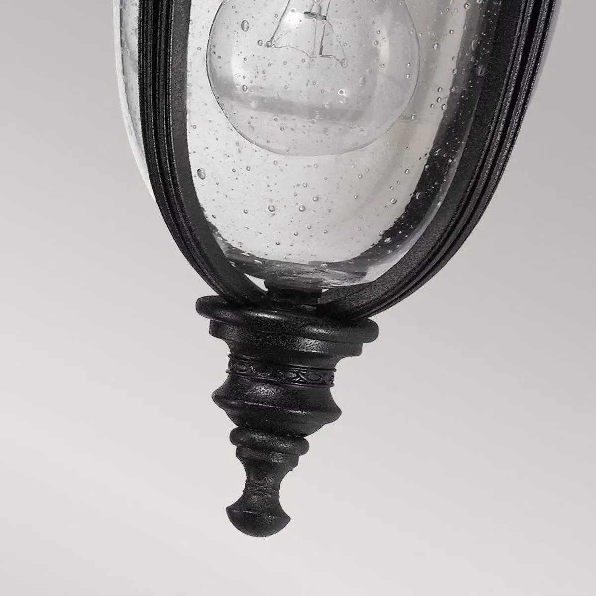 Netlighting English Bridle Small Outdoor Wall Lantern Light in Black with Transparent Glass, IP44, E27 – 3