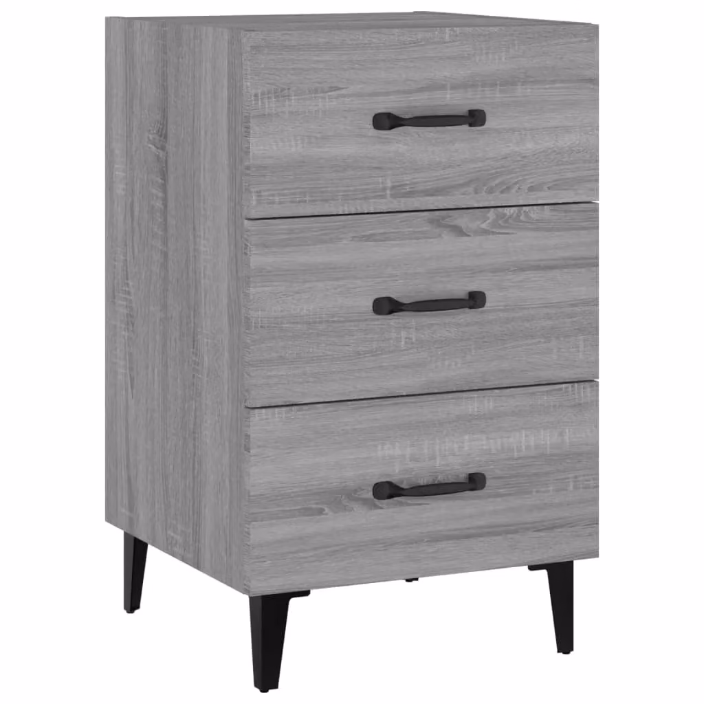 Berkfield Home Grey Sonoma Bedside Cabinet W/D/H: 40 x 40 x 66 cm – 2