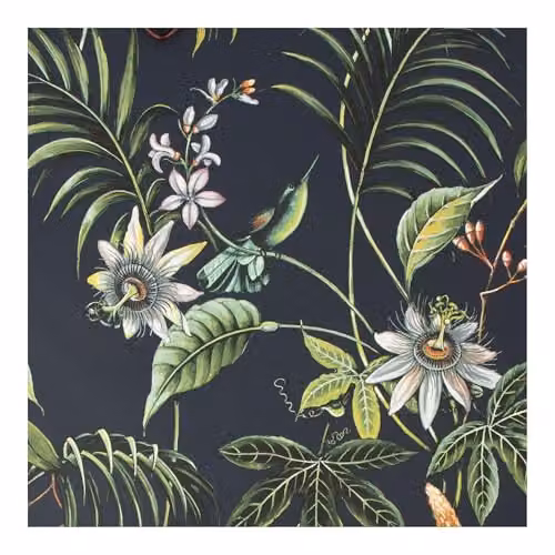 Superfresco Easy Adilah Dark Tropical Floral Animal Wallpaper in Black and Grey – 1