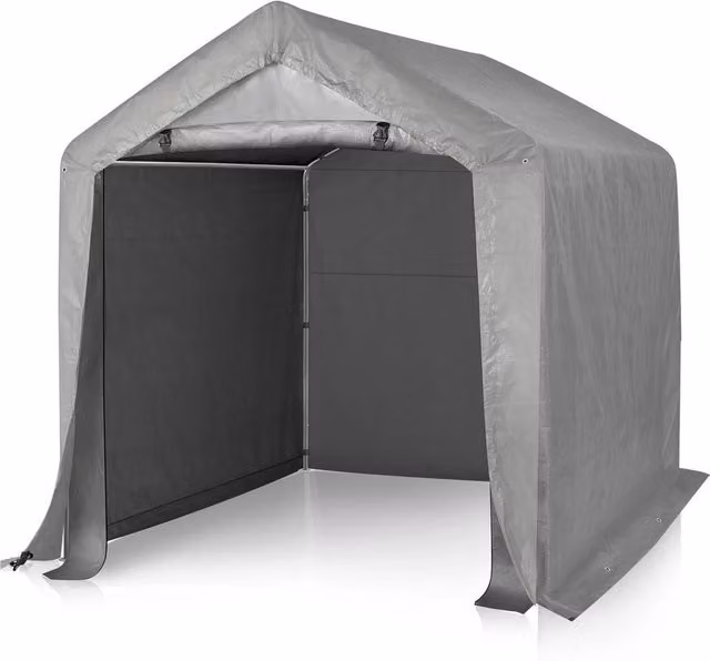 Kelvenix Grey Pent Garden Shed Storage Shelter and Bicycle Tent