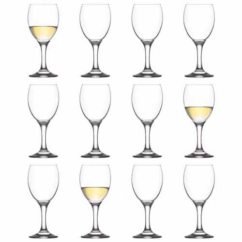 LAV Empire White Wine Glasses, 12 x 205ml, Transparent – 1