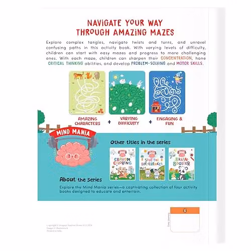 Penguin Early Learning Series Mind Mania Mazes: Interactive Activity Book for Preschool Children, Multicolour – 2