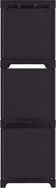 Berkfield Home Modern 9-Cube Display Shelf, Black, W/D/H: 103 x 30 x 107.5 cm – 1