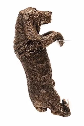 Jardinopia Basset Hound Hanging Plant Pot Ornament, Bronze, L11 x W5.5 x H4.5 cm