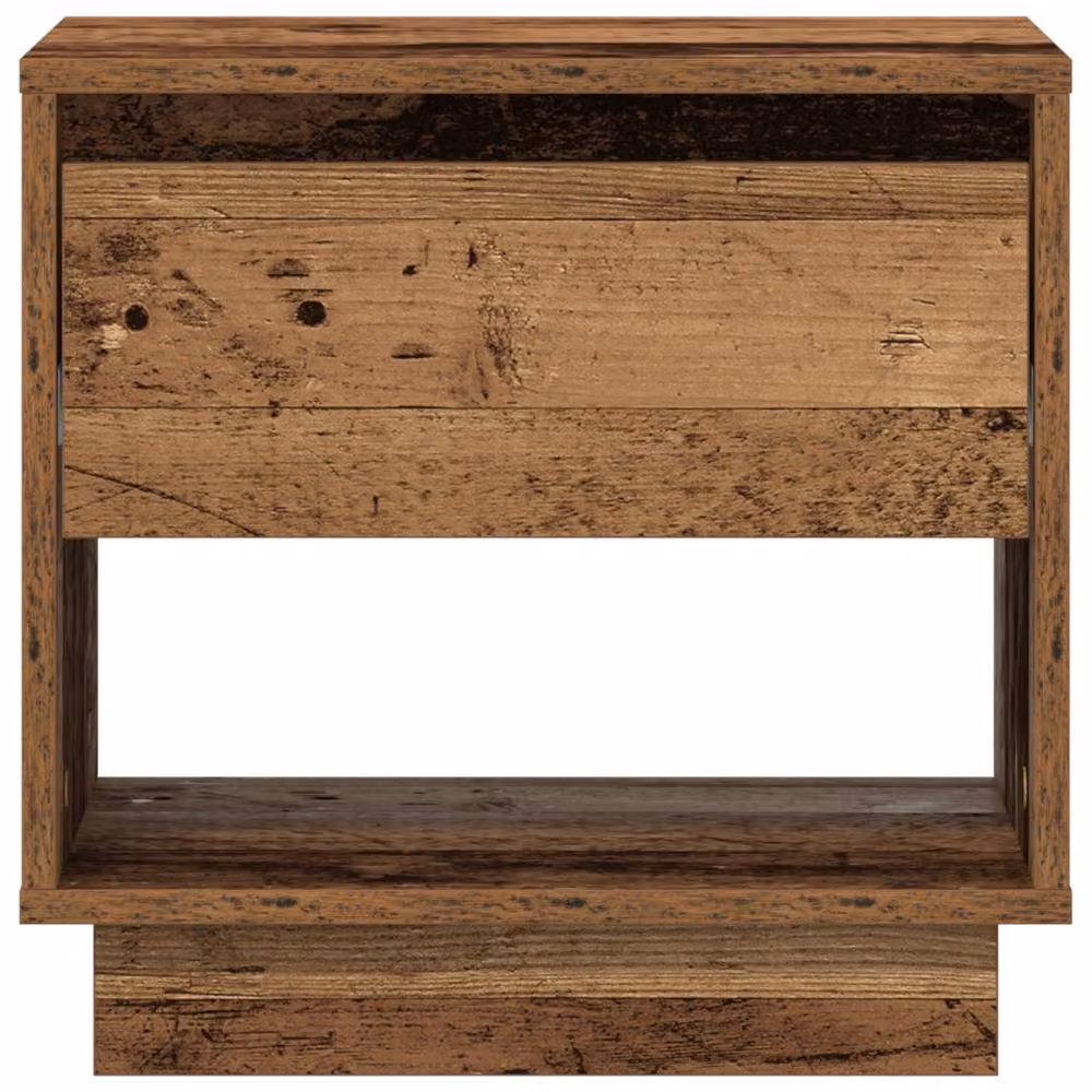 Berkfield Home Set of 2 Bedside Cabinets in Old Wood Brown, W/D/H: 45 x 34 x 45 cm – 4