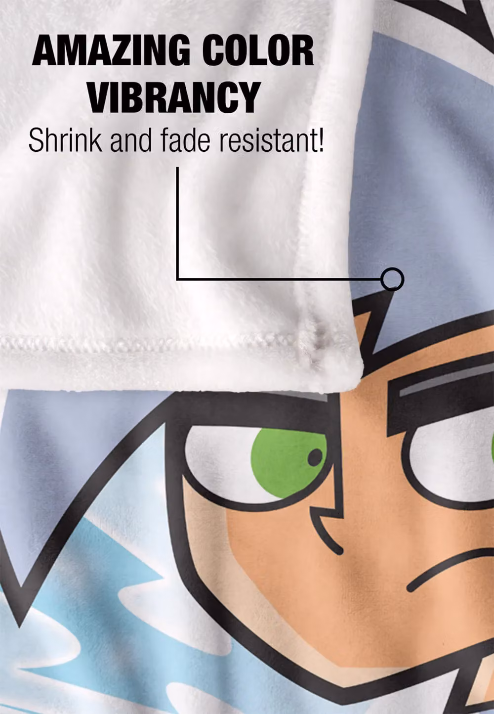 Nickelodeon Danny Phantom Silky Touch Super Soft Throw Blanket, White and Multicolour, W/D/H: 152 x 127 cm – 3