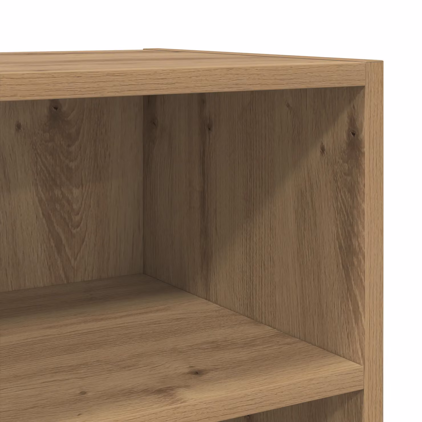 Berkfield Home Artisan Oak Medium TV Stand in Brown – 5