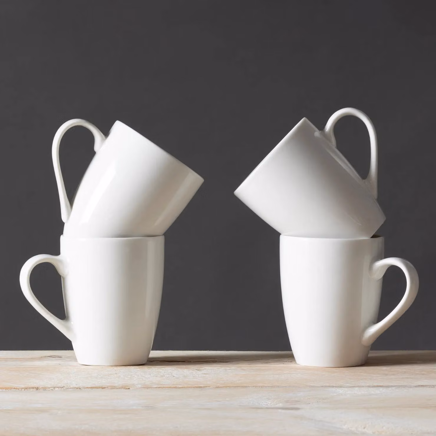Carnaby Islington White Porcelain Ceramic Mug Set of 4 – 2