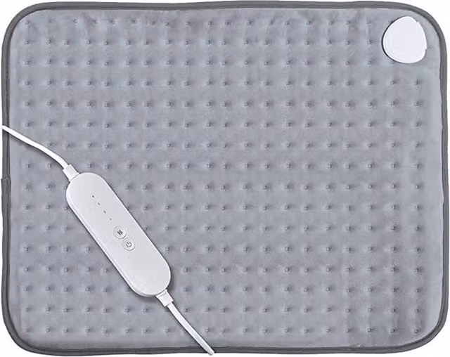 Homefront Luxurious Soft Electric Heat Pad in Grey with Micro-Flannel Fleece and Rapid Heat Up