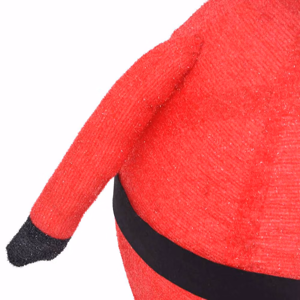 Berkfield Decorative Christmas Santa Claus LED Figure in Red and Multicolour Fabric, Height: 60 cm – 4