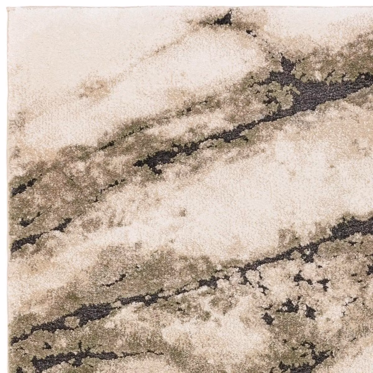 The Rug Shop UK Green and Beige Abstract Modern Machine Woven Stain-Resistant Rug, W: 200 cm, D: 290 cm – 5