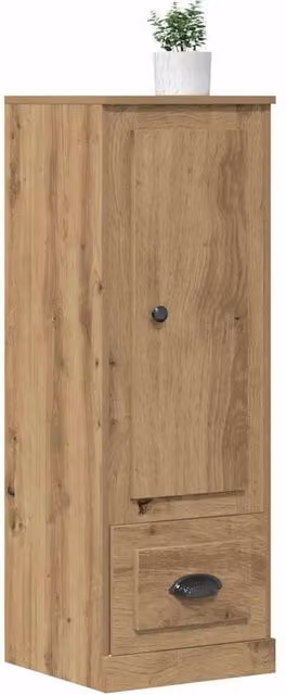 Berkfield Home Artisan Oak Highboard in Brown, W/D/H: 36 x 35.5 x 103.5 cm