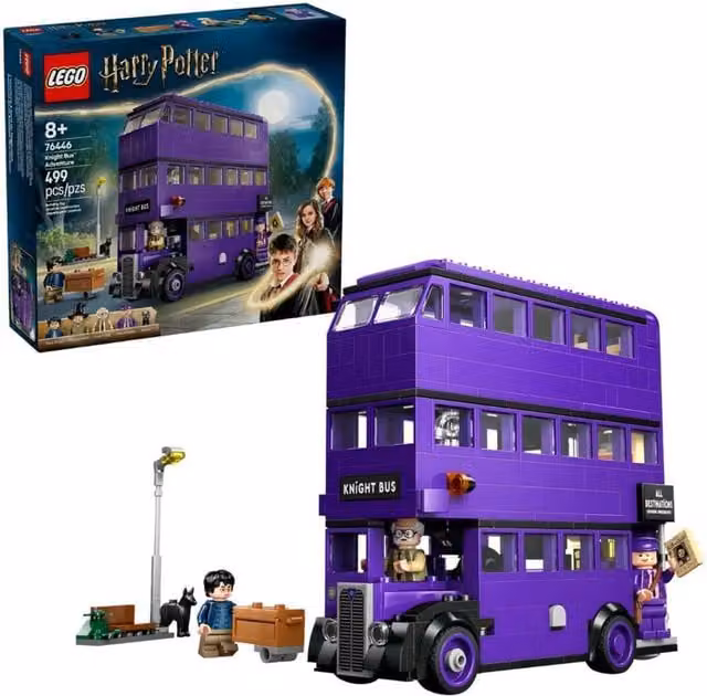 LEGO Harry Potter Adventures of the Knight Bus Vehicle Playset in Purple and Black