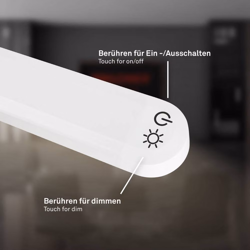 Briloner LED Table Lamp with Touch Control, Dimmable and Adjustable, Warm White, White – 4