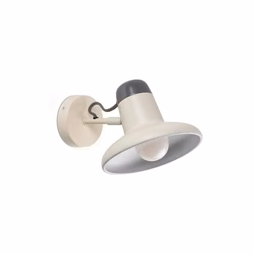 Netlighting Snap Modern White Metal Wall Light with E27 Bulb Holder – 1