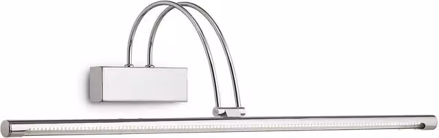Ideal Lux Bow Adjustable LED Large Picture Wall Light in Chrome