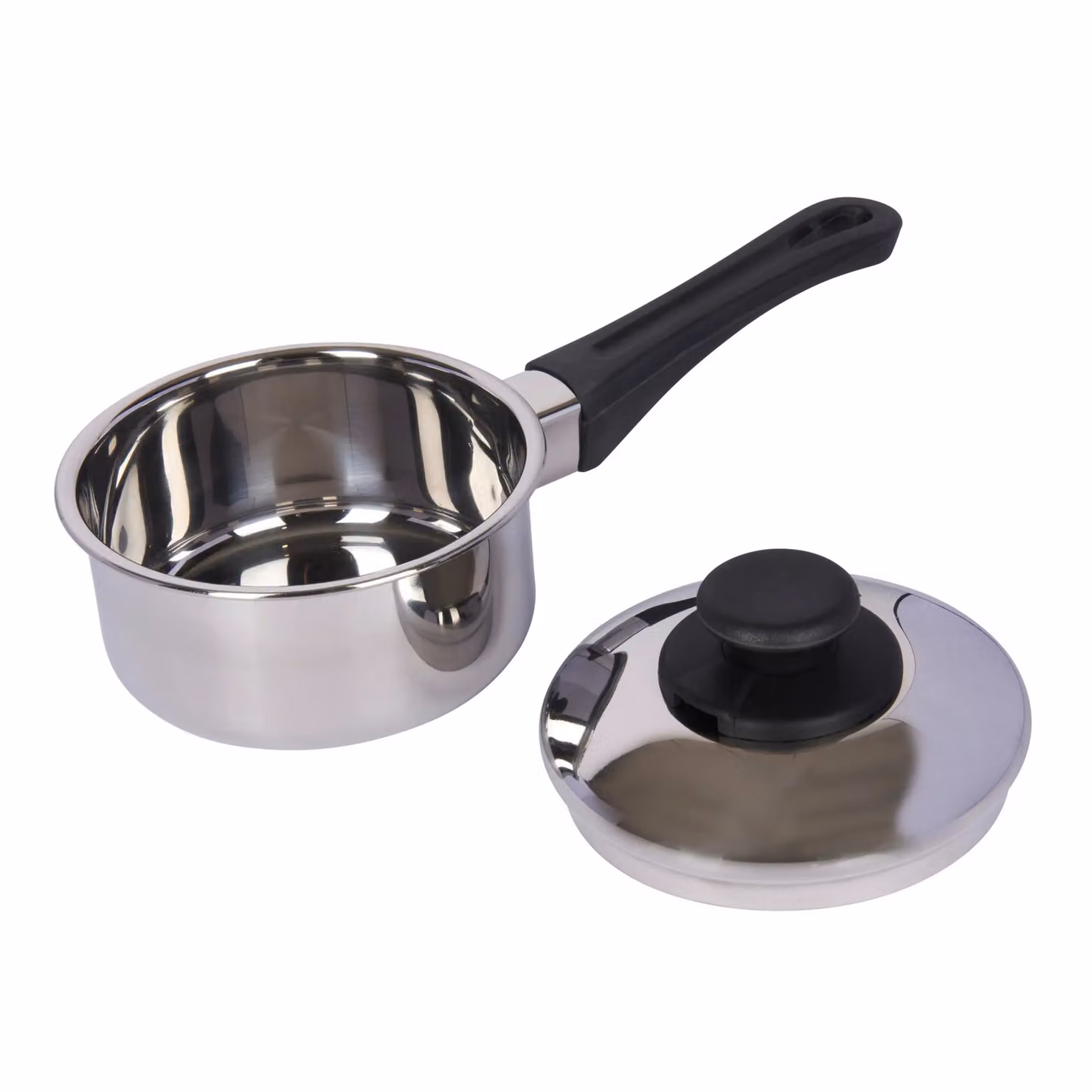 KitchenCraft Stainless Steel and Aluminium Extra Deep Saucepan with Lid, Silver – 2