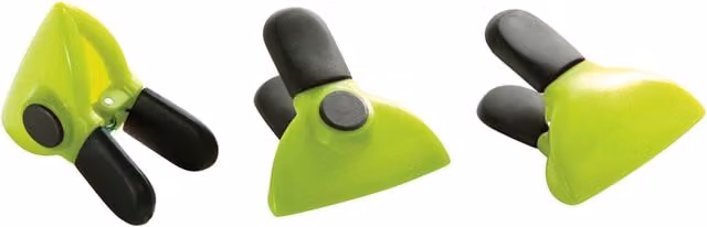 Orsina Set of Three Magnetic Clips in Lime Green