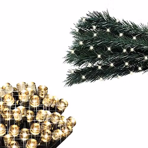 The Christmas Workshop 76230 Warm White LED Chaser Christmas Lights, 41.9 Metres, 600 LEDs, 8 Light Modes, IP44 Indoor and Outdoor Fairy Lights – 4