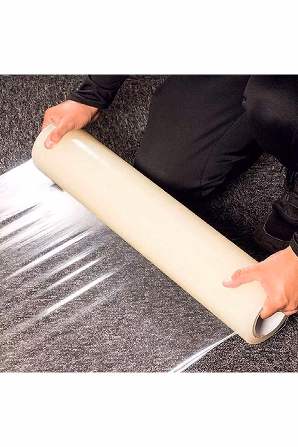 Living and Home Transparent PVC Self Adhesive Protective Tablecloth, Clear – 2